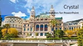  Presentation with casino - Amazing presentation theme having front of the grand casino backdrop and a light blue colored foreground