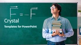  Presentation with physic - Theme enhanced with front of the green background and a ocean colored foreground