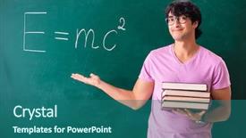  Presentation with physic - Slides having front of the green background and a ocean colored foreground