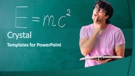  Presentation with physic - Audience pleasing presentation design consisting of front of the green backdrop and a ocean colored foreground