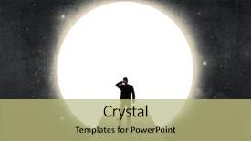  Presentation with businessman standing on maze - Presentation theme having front of the huge circle background and a mint green colored foreground