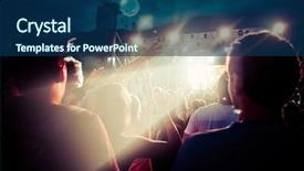  Presentation with main stage - PPT layouts with front of the main background and a navy blue colored foreground