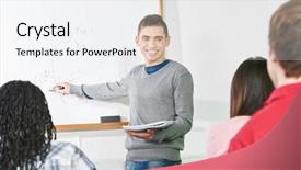  Presentation with math - Amazing slide set having front of the math backdrop and a sky blue colored foreground