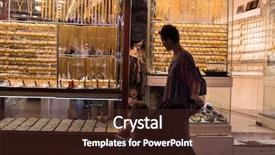  Presentation with group of three young girl - Cool new PPT theme with front of the window jewelry backdrop and a  colored foreground