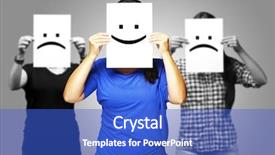  Presentation with happy sad adoption custody - Beautiful presentation theme featuring front of two sad backdrop and a cobalt blue colored foreground