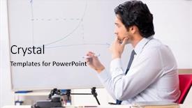  Presentation with financial report - Audience pleasing slide set consisting of front of white board backdrop and a white colored foreground