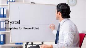  Presentation with financial report - Presentation having front of white board background and a light gray colored foreground