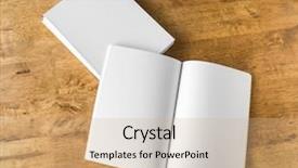  Presentation with magazines - Audience pleasing presentation consisting of front office - blank catalog magazines book mock backdrop and a coral colored foreground