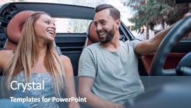  Presentation with dance beautiful couple dancing ballroom - PPT theme with front seat of a convert background and a teal colored foreground