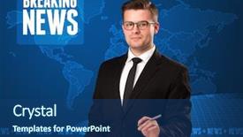  Presentation with breaking news - Cool new theme with front telling breaking news backdrop and a ocean colored foreground