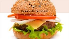  Presentation with fresh water splash green apple isolated white - Presentation theme with front view - single fresh hot cheeseburger isolated background and a yellow colored foreground