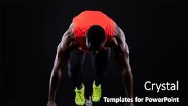  Presentation with runner - Presentation theme enhanced with front-view-close-up background and a black colored foreground