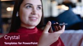  Presentation with social isolation - PPT theme having front-view-close-up background and a wine colored foreground