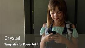  Presentation with elementary school - Presentation design enhanced with front-view-close-up background and a  colored foreground