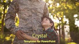  Presentation with home garden - PPT theme having front-view-mid-section background and a tawny brown colored foreground