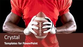  Presentation with team player - Beautiful slides featuring front-view-mid-section backdrop and a tawny brown colored foreground