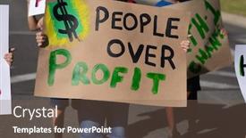  Presentation with elementary school - Slide deck having front-view-mid-section background and a violet colored foreground