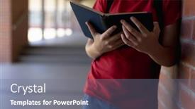  Presentation with elementary school - Presentation design consisting of front-view-mid-section background and a  colored foreground