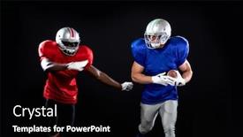  Presentation with team player - Audience pleasing PPT layouts consisting of front-view-of-a-caucasian backdrop and a black colored foreground