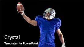  Presentation with team player - Slide set featuring front-view-of-a-caucasian background and a black colored foreground