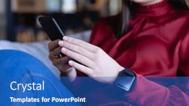  Presentation with social isolation - Theme with front-view-of-a-caucasian background and a teal colored foreground