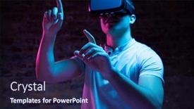  Presentation with light pink - PPT layouts consisting of front-view-of-a-caucasian background and a wine colored foreground