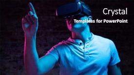  Presentation with light pink - Colorful PPT layouts enhanced with front-view-of-a-caucasian backdrop and a black colored foreground