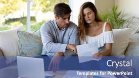  Presentation with computer room - Slide set consisting of front-view-of-a-caucasian background and a ocean colored foreground