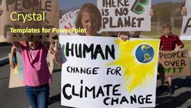  Presentation with road signs - Slide deck enhanced with front-view-of-a-diverse background and a tawny brown colored foreground