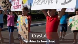  Presentation with road signs - Beautiful theme featuring front-view-of-a-diverse backdrop and a tawny brown colored foreground