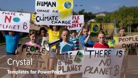  Presentation with road signs - PPT theme enhanced with front-view-of-a-diverse background and a violet colored foreground