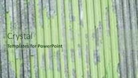  Presentation with metal - Audience pleasing PPT theme consisting of front-view-of-a-metal backdrop and a mint green colored foreground