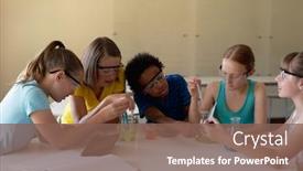  Presentation with chemistry safety - Cool new presentation theme with front-view-of-a-multi backdrop and a violet colored foreground