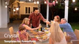  Presentation with generation - Presentation consisting of front-view-of-a-multi background and a coral colored foreground