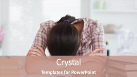  Presentation with farm to table - Cool new theme with front view of a woman backdrop and a  colored foreground