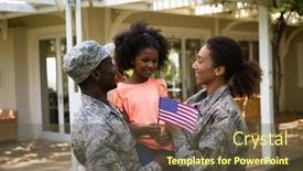  Presentation with home garden - Slide deck enhanced with front-view-of-a-young background and a tawny brown colored foreground