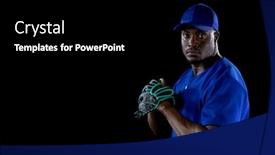  Presentation with baseball team - Cool new PPT theme with front-view-of-an-african backdrop and a black colored foreground