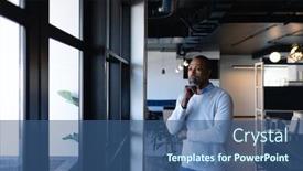  Presentation with social isolation - Audience pleasing PPT theme consisting of front-view-of-an-african backdrop and a ocean colored foreground