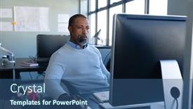  Presentation with social isolation - Slides having front-view-of-an-african background and a ocean colored foreground