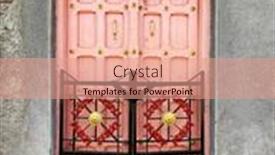  Presentation with old india - PPT theme enhanced with front-view-of-an-old background and a coral colored foreground