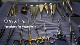  Presentation with basic - Beautiful PPT theme featuring front view of basic surgical backdrop and a gray colored foreground