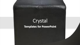 Presentation with black cat in front - PPT layouts featuring front-view-of-black-leather background and a dark gray colored foreground