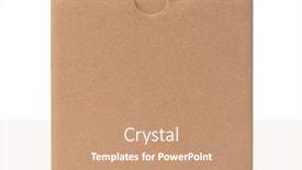  Presentation with cardboard - Presentation design with front-view-of-blank-brown background and a coral colored foreground