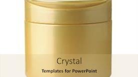  Presentation with plastic - Theme with front-view-of-blank-golden background and a yellow colored foreground