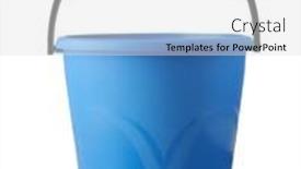  Presentation with plastic - Presentation enhanced with front-view-of-blue-plastic background and a light gray colored foreground