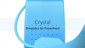  Presentation with tea - PPT theme featuring front-view-of-blue-silicone background and a arctic colored foreground