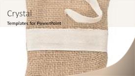  Presentation with canvas - Audience pleasing PPT theme consisting of front-view-of-burlap-canvas backdrop and a lemonade colored foreground