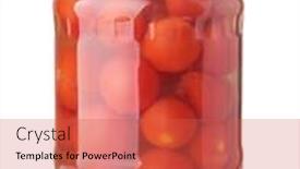  Presentation with cherry - Slide deck having front-view-of-canned-cherry background and a red colored foreground