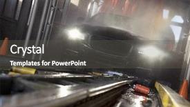  Presentation with car wash - Theme featuring front view of car background and a dark gray colored foreground