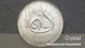  Presentation with slate - Audience pleasing slides consisting of front-view-of-coin backdrop and a gray colored foreground